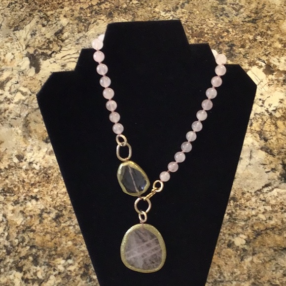 Jewelry - 🌹ROSE QUARTZ NECKLACE 🌹